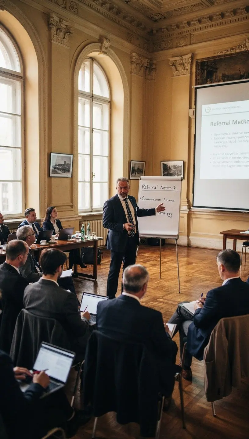 Boldog ajánlók, akik jutalmakat kapnak az elvégzett munkájukért.