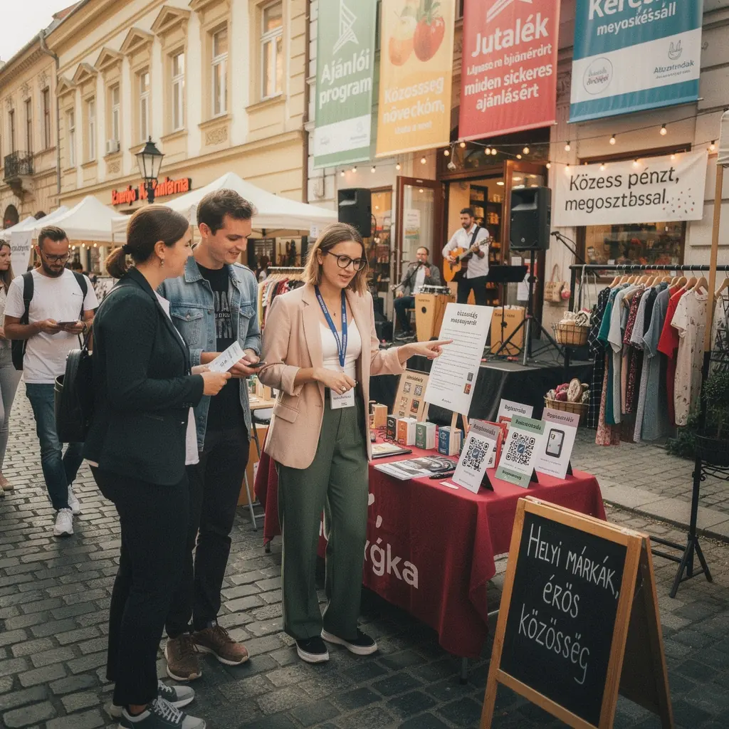 Boldog ajánlók, akik jutalmakat kapnak az elvégzett munkájukért.
